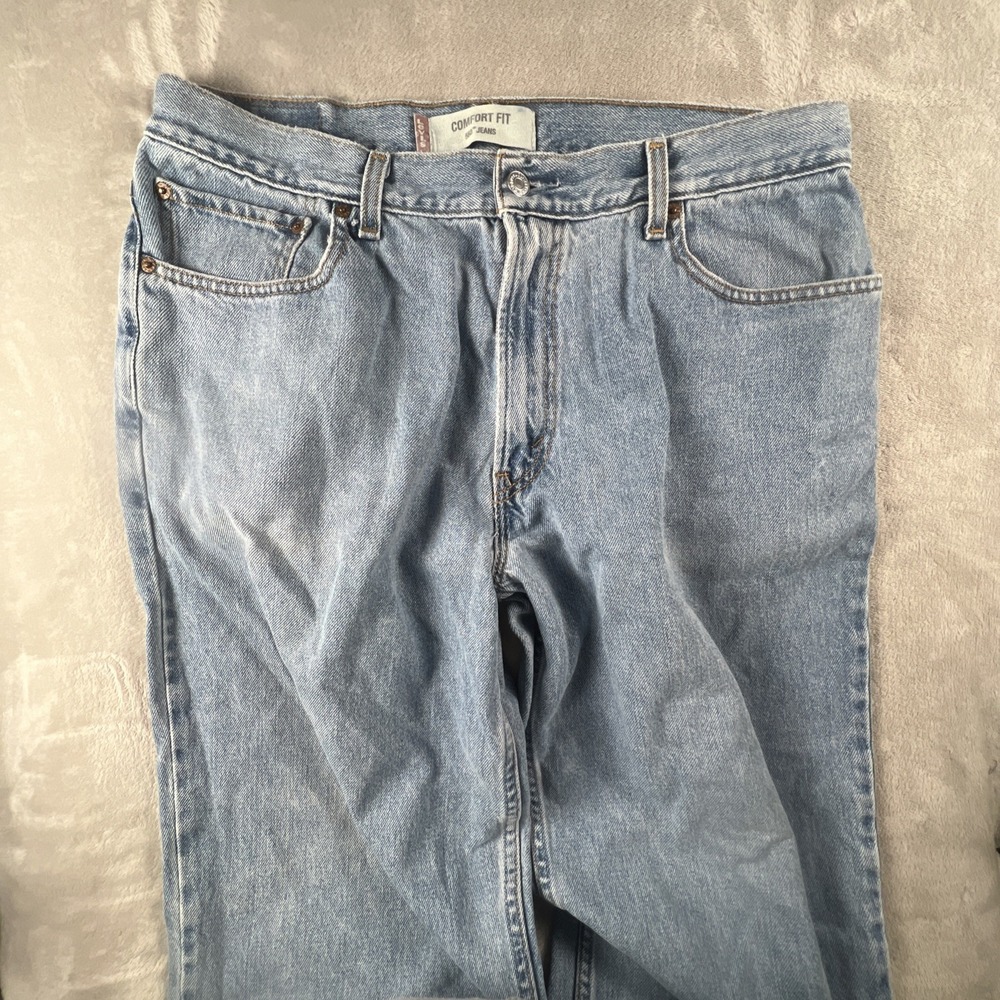 Levi's 560 Jeans Comfort Fit‎ Light Wash Tapered Leg 90s Y2K Vintage Men 36x30